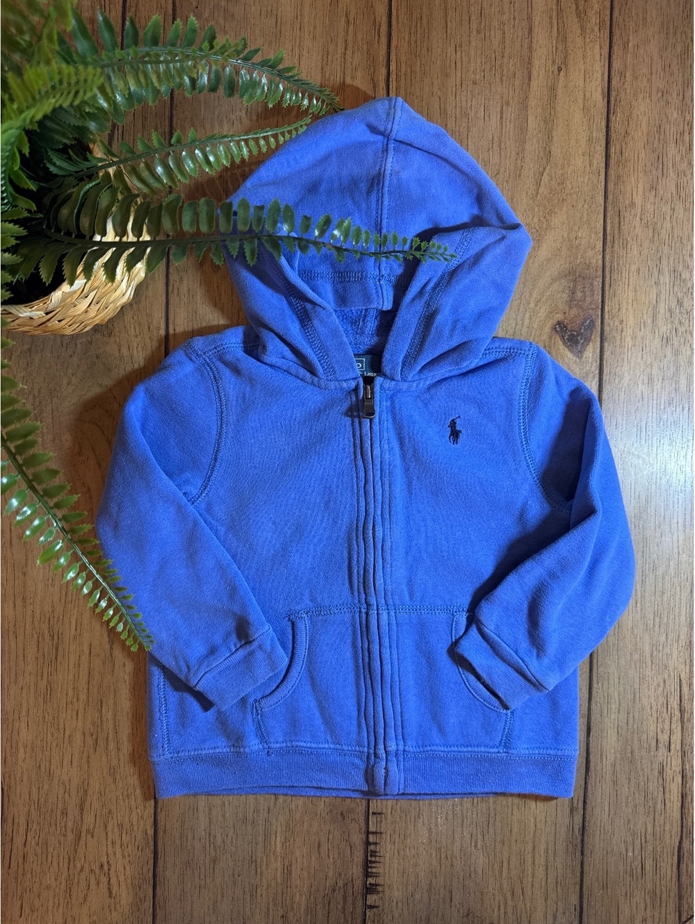 Polo Ralph Lauren Blue Full Zip Hoodie Toddler 24M
